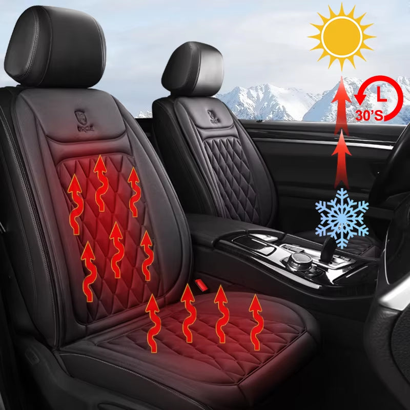 12-24V Heated Car Seat Cover 30' Fast Car Seat Heater Cloth/Flannel Heated Car Seat Protector 25W Seat Heating Cover Car Seat